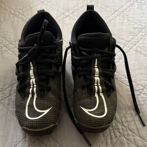 Nike Alpha Fastflex Kids Football Cleats Black and White